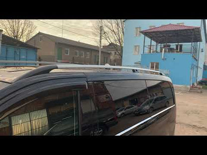 Roof Rails Chrome CAN Original Design (Metal Feet) for Mercedes Viano 2004-2014 - video 1