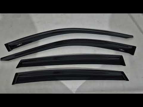 Window Deflectors (4 pcs, HIC) for BMW X6 G06 2019–2027 - video 1