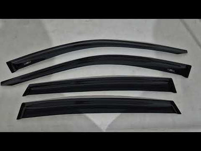 Window Deflectors (4 pcs, HIC) for BMW X6 G06 2019–2027 - video 1