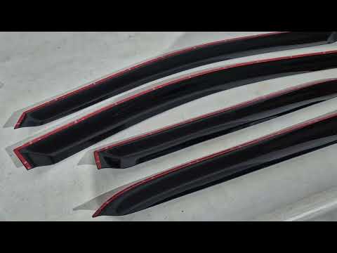 Window Deflectors SD (4 pcs, HIC) for Nissan Tiida 2004-2011 - video 1