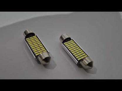 Indicator Bulb Niken C5W 12V LED 41mm (2pcs) - video 1