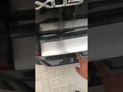 Rear bumper insert with chrome (2016+) for Lexus LX570/450d 2008-2022 - video 1