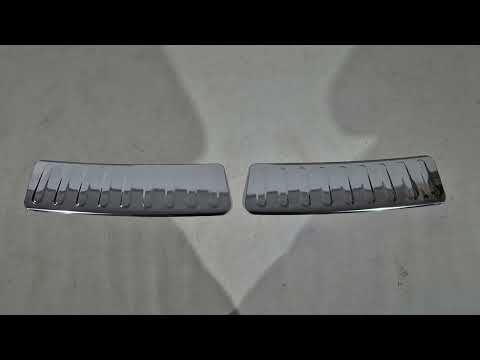 Rear Bumper Protector Carmos V2 Stainless Steel for Renault Sandero 2007-2013 - video 1