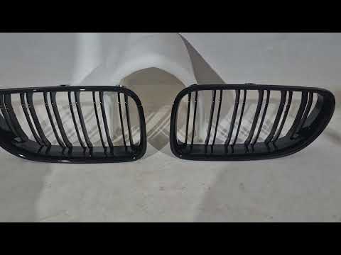 Kidneys M-Look (Gloss Black) for BMW 6 Series F12/F13/F06 2011-2018 - video 1