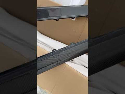 Side Skirt Extensions V2 (for G80, Carbon) for BMW 3 Series G20/G21 2018- - video 1