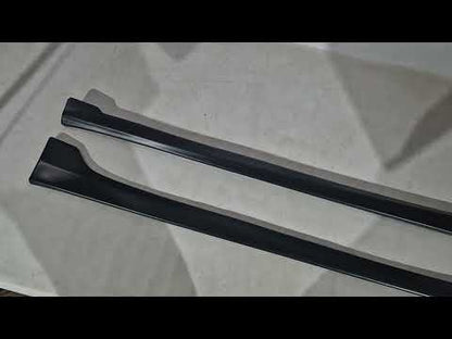 Side sills DPT (black gloss) for Hyundai Accent 2011-2017 - image 1