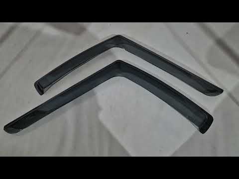In-channel window deflectors (smoke, 2 pcs, Cagatay) for Mercedes Sprinter W907/W910 2018- - video 2
