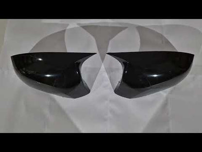 Mirror Covers BMW-Style (2 pcs) for Renault Fluence 2009-2016 - video 1