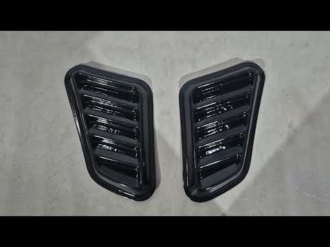 Universal Hood Covers DPT (2 pcs, Gloss Black) - video 1