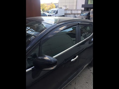 Window Deflectors HB (4 pcs, Sunplex Sport) for Renault Clio IV 2012-2019 - video 1
