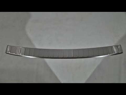 Rear bumper protector Carmos (2018-2021, stainless steel) for Hyundai Tucson TL 2016-2021 - video 1