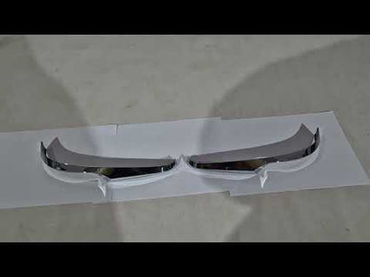 Mirror covers (2 pcs, chrome) for Toyota Land Cruiser Prado 150 2009-2023 - video 2