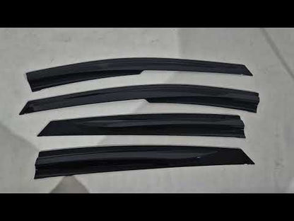 Window Deflectors (4 pcs, Sunplex Sport) for Toyota Prius 2003-2009 - video 1