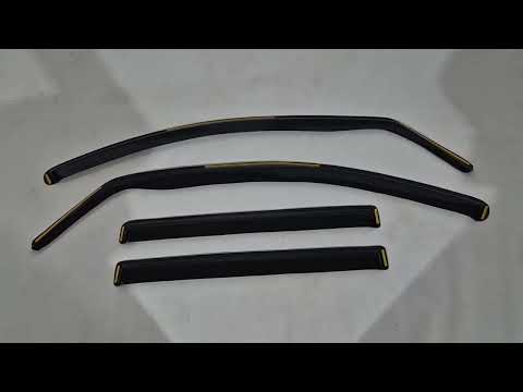 In-Channel Window Deflectors (4 pcs, Esa) for Mercedes ML W164 2005-2011 - video 1