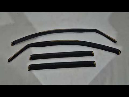 In-Channel Window Deflectors (4 pcs, Esa) for Mercedes ML W164 2005-2011 - video 1