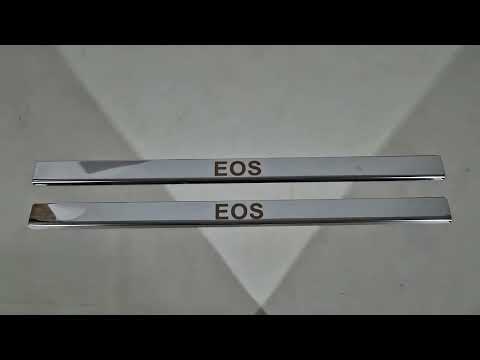 Door Sill Cover Carmos (2 pcs, Stainless Steel) for Volkswagen EOS 2006-2011 - video 1