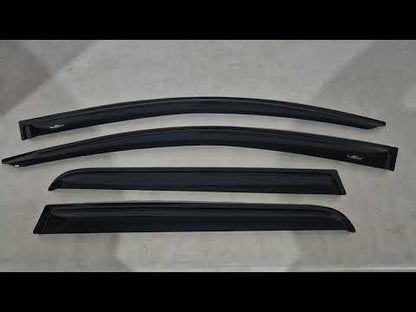 Window Deflectors (4 pcs, HIC) for Peugeot 4007 2007-2013 - video 1