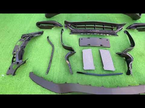 Front bumper (AMG C63-design 2018-2021) for Mercedes C-сlass W205 2014-2021 - video 1