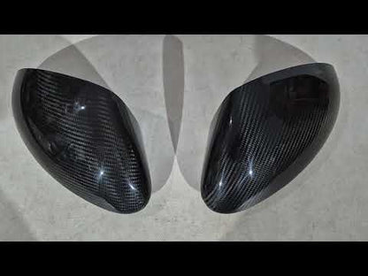 Mirror Covers (2017-2023, Dry Carbon) for Alfa Romeo Stelvio 2016- - video 1