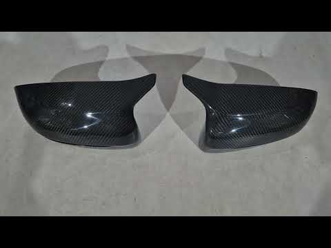 Mirror Caps M-Look V2 (Carbon) for BMW 4 Series G22/23/26 2020- - video 1