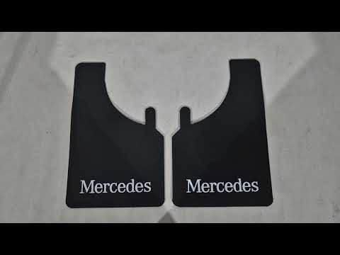 Mud Flaps Polytep (280*440, 2 pcs) for Mercedes - video 1