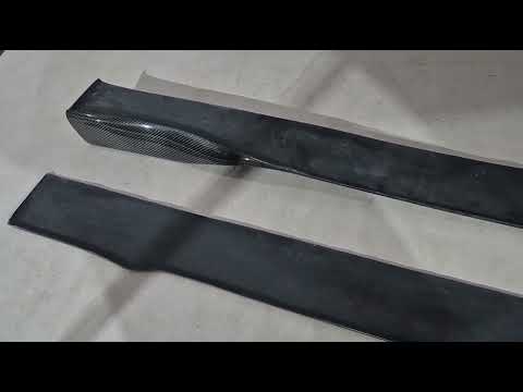Side Skirts (2016-2019, Carbon) for Mercedes E-сlass W213 2016-2023 - video 1
