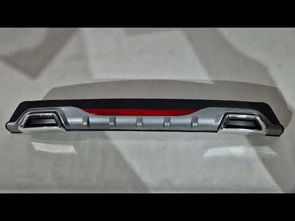 Universal Rear Diffuser DPT AMG Style V-4 (ABS) (Grey+Black Gloss) - video 1