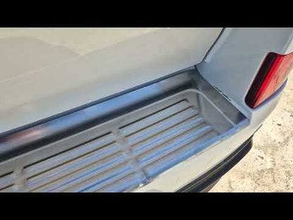 Rear bumper protector 2016-2021 stainless steel for Toyota Land Cruiser 200 2007-2021 - video 1