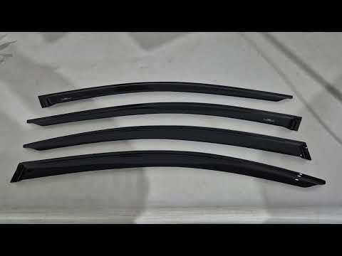 Window Deflectors Liftback (4 pcs, HIC) for Skoda Octavia IV A8 2020- - video 1