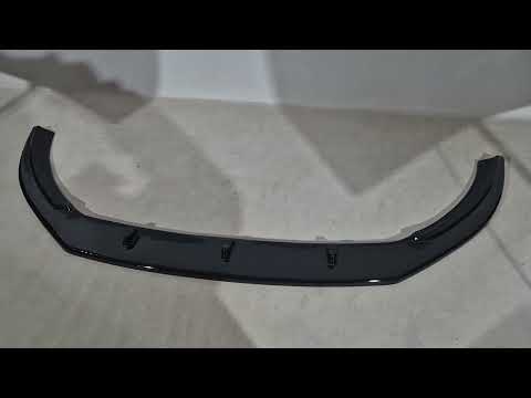 Front Lip Spoiler DPT (for R-Line, 2008-2011, Gloss Black) for Volkswagen Passat СС 2008-2017 - video 1