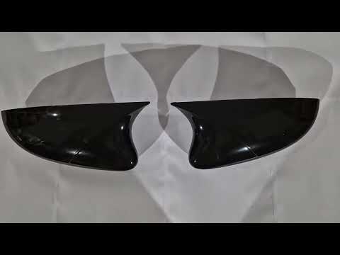 BMW-Style Mirror Covers (with Turn Signal, 2 pcs) for Skoda Rapid 2012-2019 - video 1
