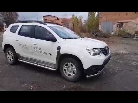 Front Bar F3-10 (Stainless Steel) for Renault Duster 2018-2024 - video 1