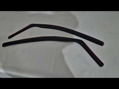 In-channel window deflectors (Esa, 2 pcs) for Volkswagen Caddy 2004-2010 - video 1