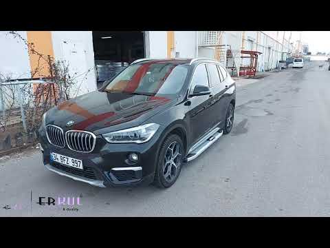 Side Steps Mevsim Grey (2 pcs, Aluminum) for BMW X1 F-48 2015-2022 - video 2