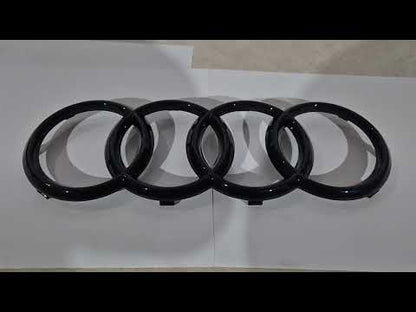 Front Audi Black Emblem (285 mm x 100 mm) for Audi - video 1