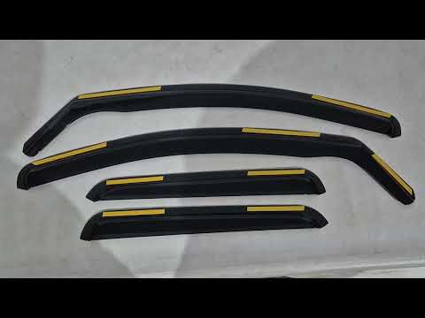In-Channel Wind Deflectors Niken Luxury (4 pcs) for Renault Duster 2018-2024 - video 1