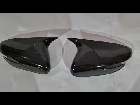 Mirror Covers BMW-Style (2 pcs) for Kia Cerato 3 2013-2018 - video 2