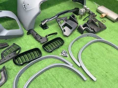 Body kit with exhaust system (X5M) for BMW X5 F-15 2013-2018 - video 3