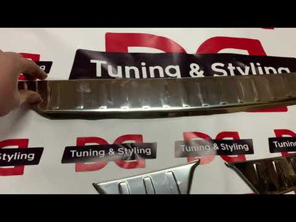 Rear Bumper Protector Carmos Stainless Steel for Mazda CX-3 2015- - video 1