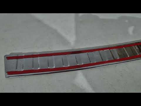 Rear bumper protector Carmos V-2 (HB, stainless steel) for Volkswagen Golf 5 2003-2009 - video 1