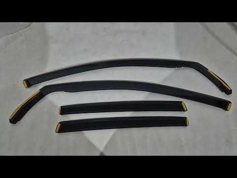 In-Channel Wind Deflectors Niken Luxury (HB, 4 pcs) for Volkswagen Golf 6 2008-2014 - video 1