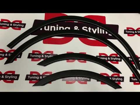 Fender flares (4 pcs, black) for Mercedes Vito W639 2004-2014 - video 1