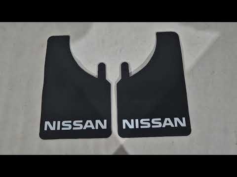 Universal Mud Flaps Polytep (230*375, 2 pcs) for Nissan - video 1