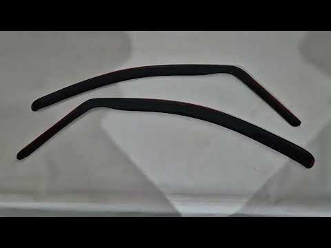 In-Channel Wind Deflectors (2 pcs, Esa) for Mercedes Vito W639 2004-2014 - video 1