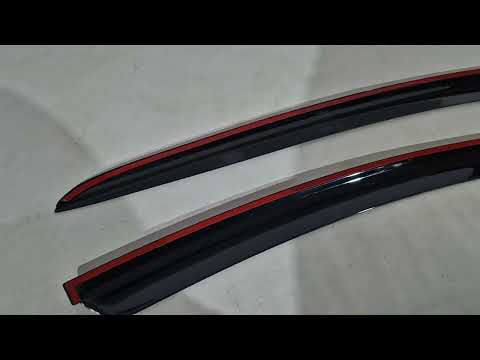 Window Deflectors Niken Luxury (2 pcs) for Hyundai Staria 2021- - video 1