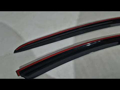 Window Deflectors Niken Luxury (2 pcs) for Hyundai Staria 2021- - video 1