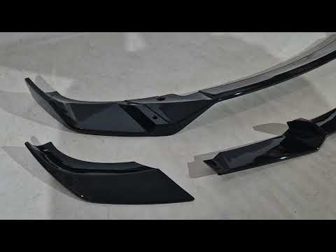 Front Lip Spoiler Paradigm (for M-Sport 2022-2024, Gloss Black) for BMW X3 G01 2018- - video 1