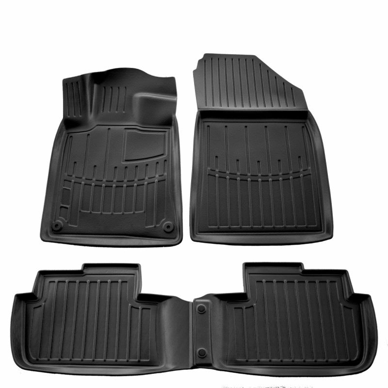 Stingray 3D Floor Mats (SD) (4 pcs, Polyurethane) for Peugeot 407 2004-2011 - image 1