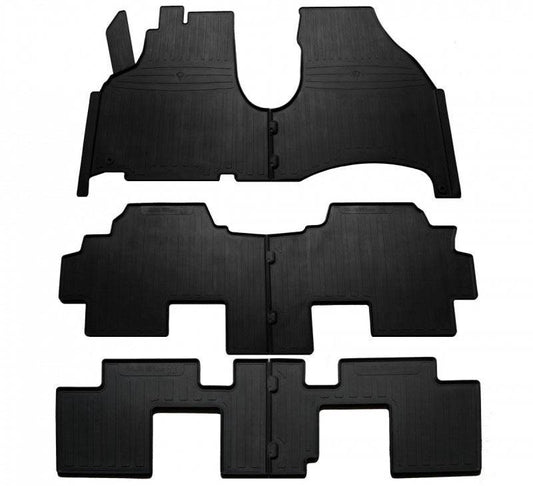 Stingray mats (3 rows, 6 pcs.) for Peugeot 807 - Reelken Auto