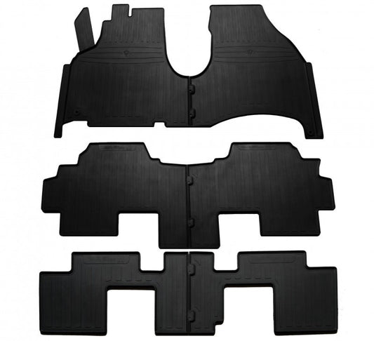 Rubber Floor Mats Stingray (3 Rows, 6 pcs) for Peugeot 807 2002-2014 - image 1